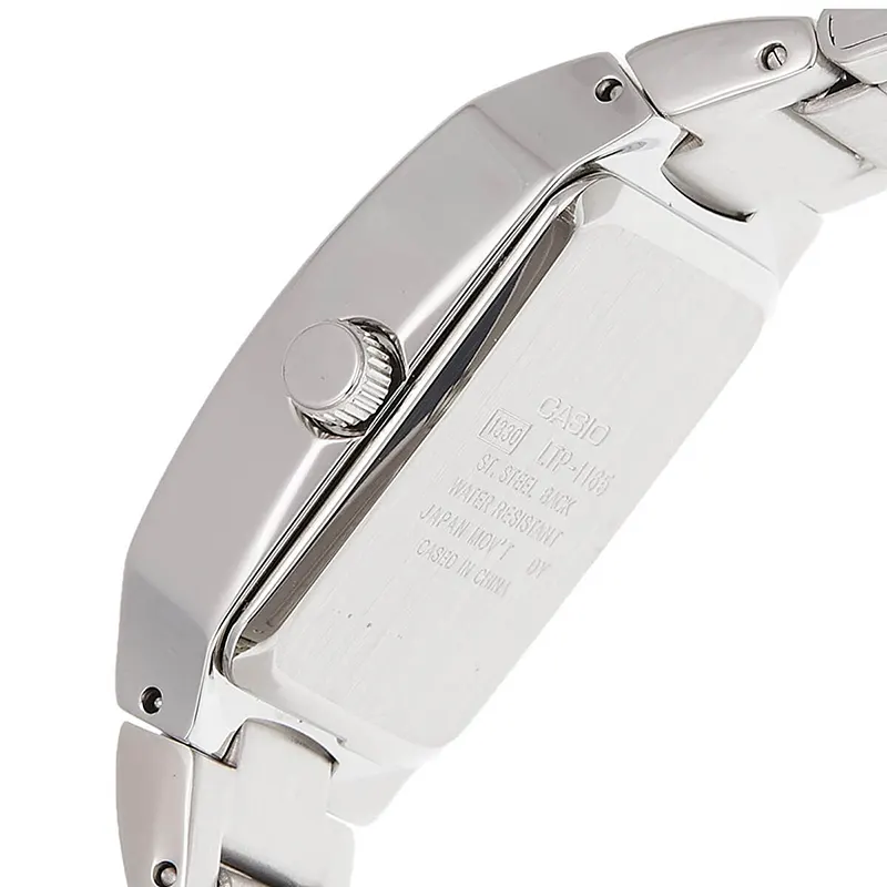 Casio Japan Quartz Silver Dial Silver-tone Ladies Watch- LTP-1165A-7C2DF